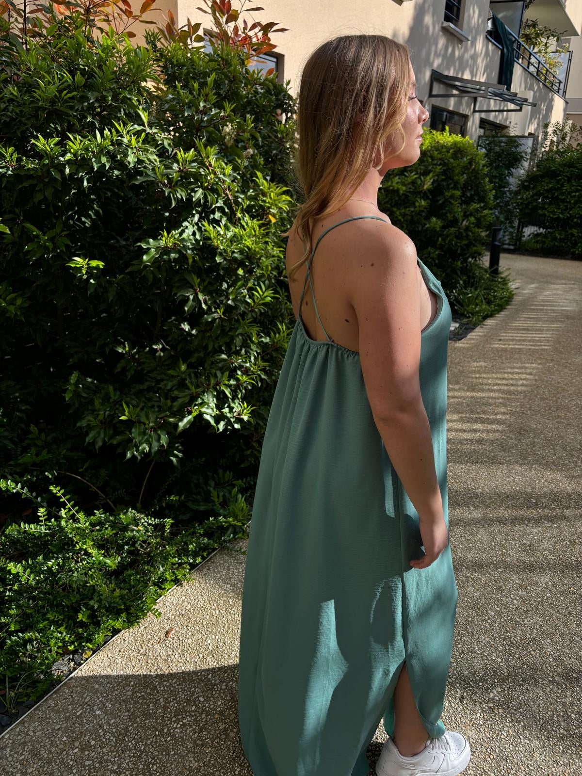 Robe fluide turquoise